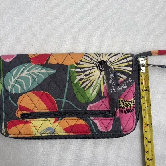 Vera Bradley Jazzy Blooms multicolor floral zip around wristlet wallet - Picture 5 of 5